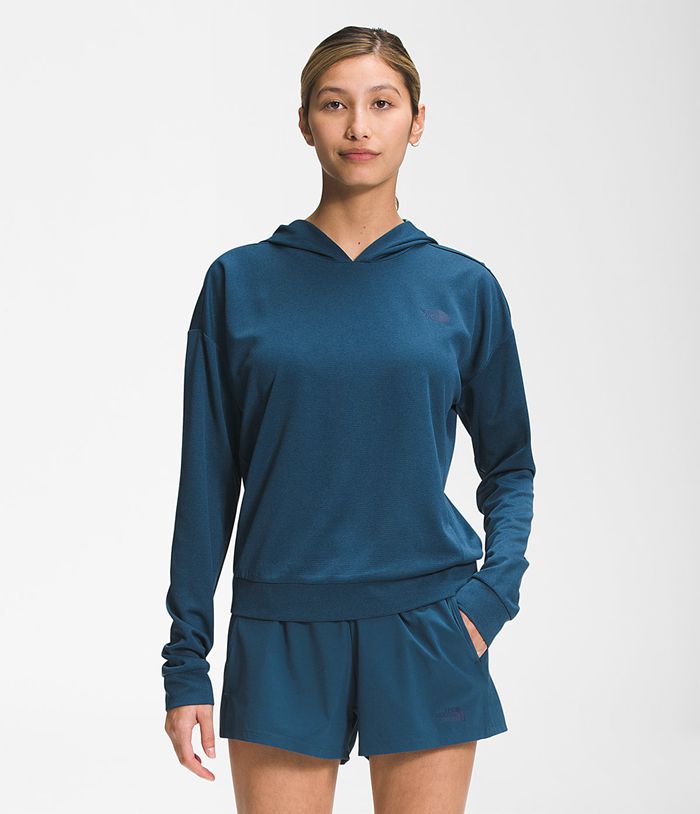The North Face Wander Sun Womens Hoodie Blue 709368-GXM